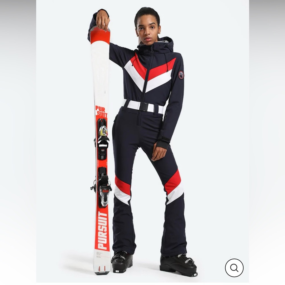 NWT!! Woman’s Red Slim Fit Water proof One-Piece Ski Suit